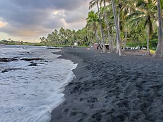 Punaluu Black Sand Beach
